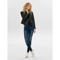 Giacca Di Pelle Da Donna Only Gemma Imitation Cuir Biker -Trussardi Negozio 15153079 2749871 5