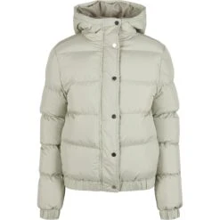 Giacca Donna Urban Classics Hooded Puffer-taglie Grandi