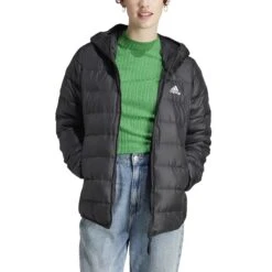 Piumino Da Donna Adidas Essentials -Trussardi Negozio adidas originals hz5724 4 apparel on model front view white