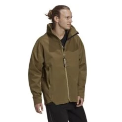 Giacca Impermeabile Adidas Terrex Ct Myshelter Rain.rdy -Trussardi Negozio adidas h65698 7 apparel on model walking view white