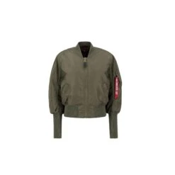 Bomber Da Donna Alpha Industries MA-1 Cyber -Trussardi Negozio alpha industries 108008 443 alpha industries ma 1 cyber wmn bust front