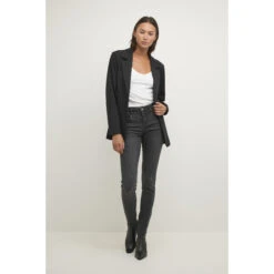 Blazer Da Donna In Jersey Cream Rumpa