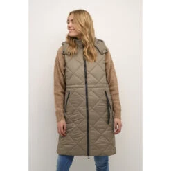Gilet Imbottito Da Donna Cream Gaiagro -Trussardi Negozio cream 10611585 171409 3