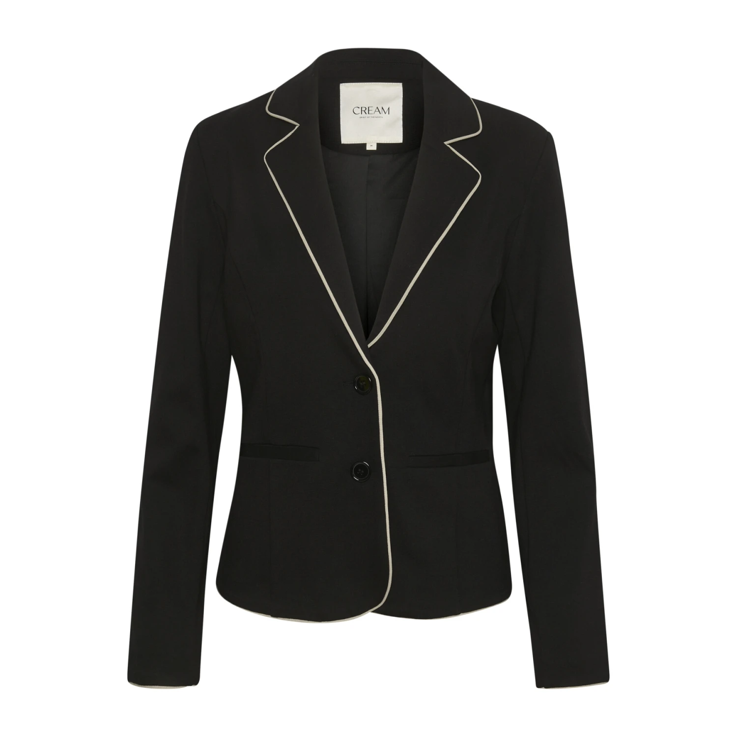 Blazer Da Donna In Jersey Cream Saila 1 Blazer Da Donna In Jersey Cream Saila