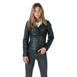 Giacca Di Pelle Da Donna Freaky Nation Josy -Trussardi Negozio freaky nation 320099 9000 4