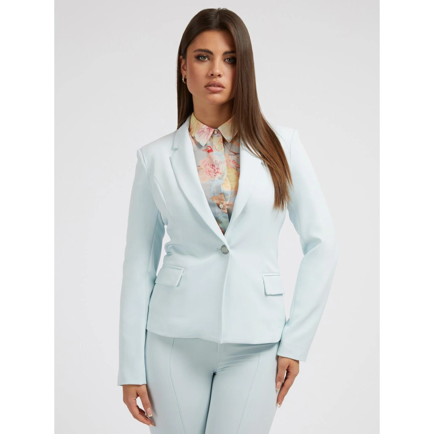 Blazer Crêpe Poly Leggero Riciclato Donna Guess Diane 3 Blazer Crêpe Poly Leggero Riciclato Donna Guess Diane - immagine 3