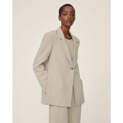 Blazer Donna Con Spacco Moss Copenhagen Barbine -Trussardi Negozio moss copenhagen 17697 trench coat trench coat 3