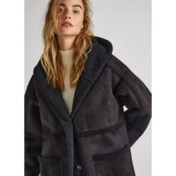 Cappotto Da Donna Pepe Jeans Rory -Trussardi Negozio pepe jeans pl402294 999 black 8