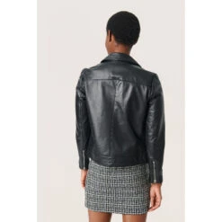 Giacca Di Pelle A Maniche Lunghe Da Donna Soaked In Luxury Maeve -Trussardi Negozio soaked in luxury 30403641 40050 4