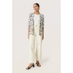 Blazer Stampato Da Donna Soaked In Luxury Shirley -Trussardi Negozio soaked in luxury 30405041 302086 3