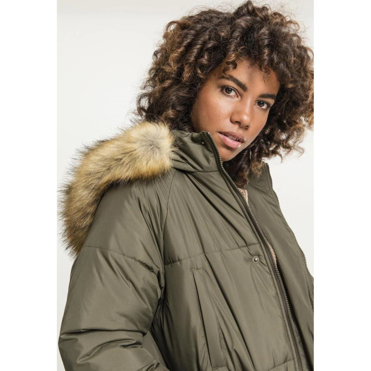 URBAN CLASSICS Cappotto Parka Urban Classic Oversize Da Donna 13 URBAN CLASSICS Cappotto Parka Urban Classic Oversize Da Donna - immagine 13
