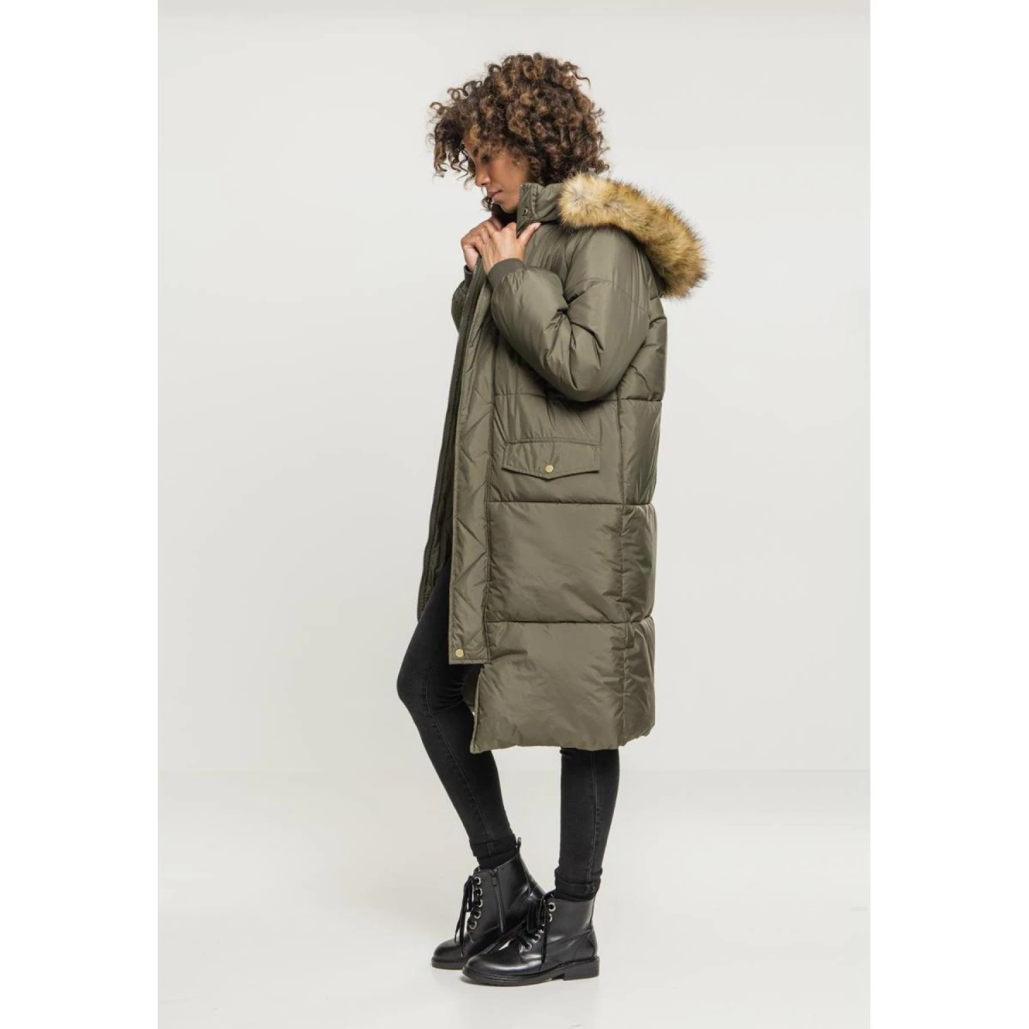 URBAN CLASSICS Cappotto Parka Urban Classic Oversize Da Donna 9 URBAN CLASSICS Cappotto Parka Urban Classic Oversize Da Donna - immagine 9
