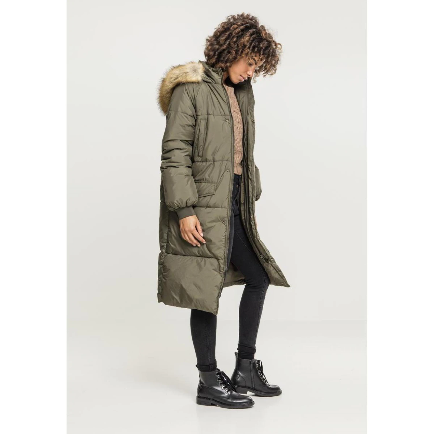 URBAN CLASSICS Cappotto Parka Urban Classic Oversize Da Donna 10 URBAN CLASSICS Cappotto Parka Urban Classic Oversize Da Donna - immagine 10