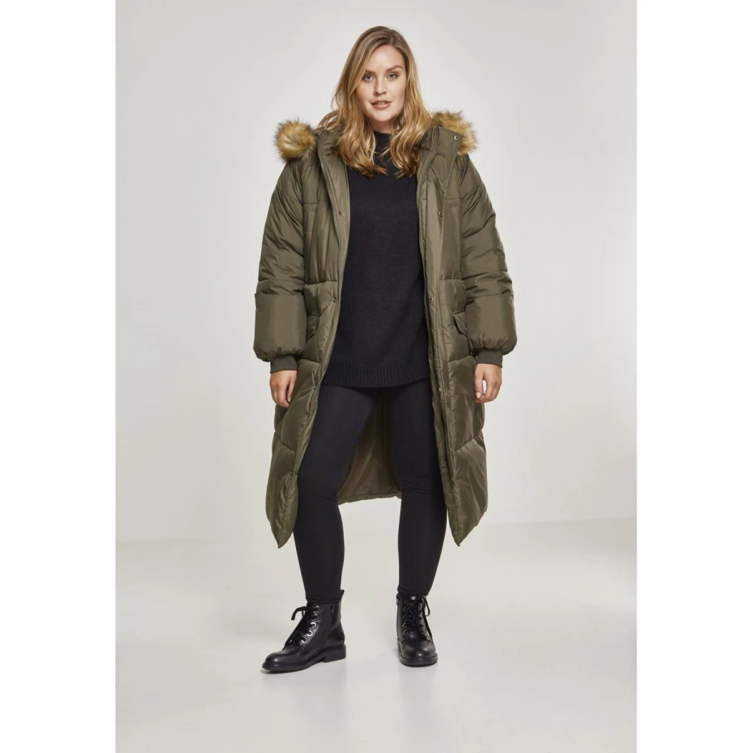 URBAN CLASSICS Cappotto Parka Urban Classic Oversize Da Donna 4 URBAN CLASSICS Cappotto Parka Urban Classic Oversize Da Donna - immagine 4