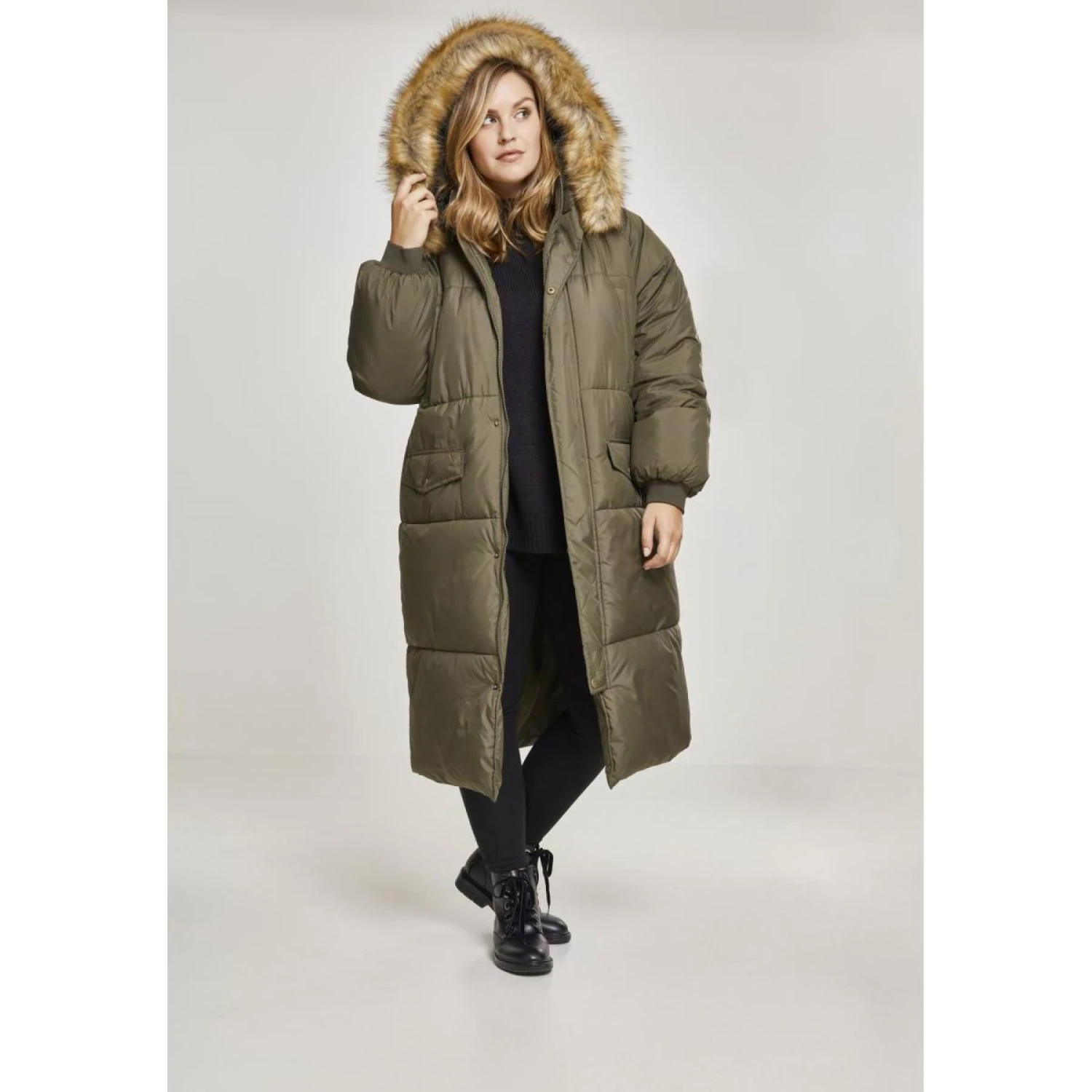 URBAN CLASSICS Cappotto Parka Urban Classic Oversize Da Donna 5 URBAN CLASSICS Cappotto Parka Urban Classic Oversize Da Donna - immagine 5