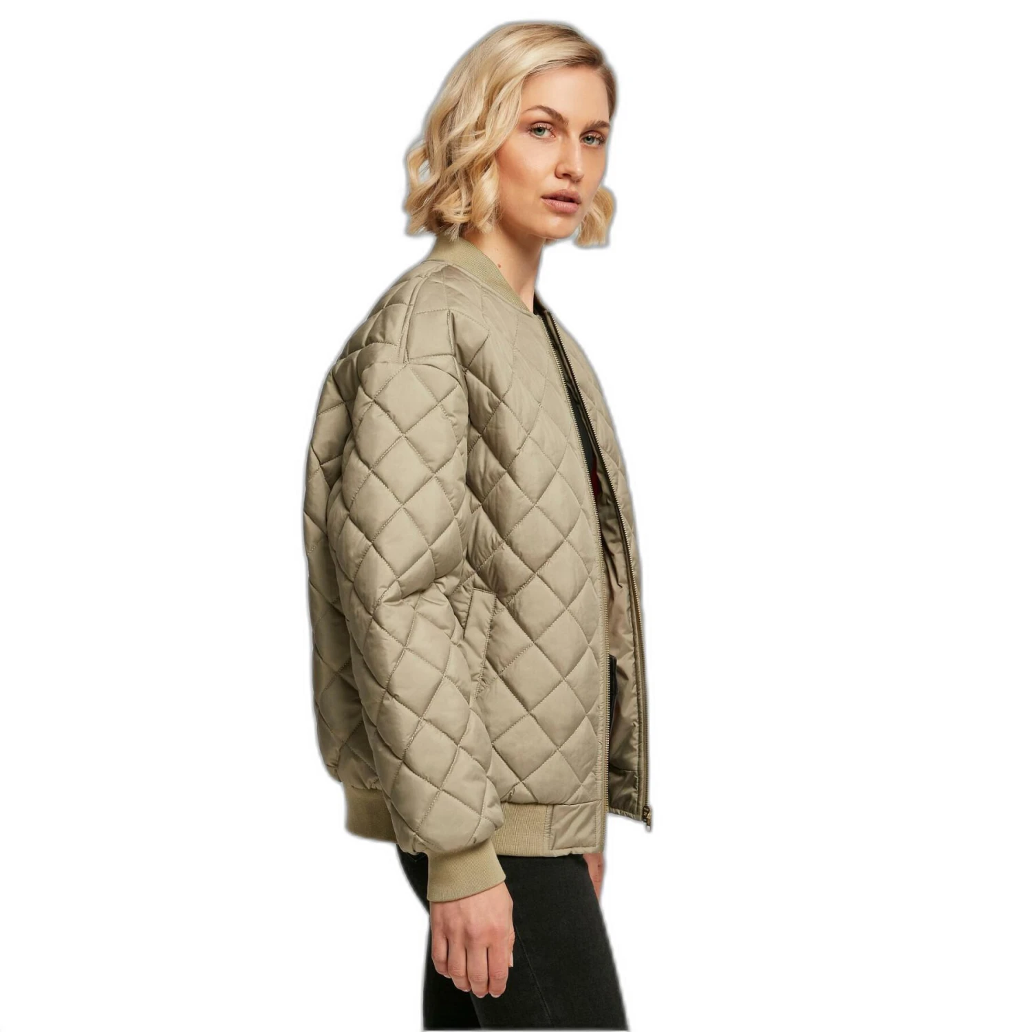 Bombers Donna Trapuntata Urban Classics Oversized Diamond 7 Bombers Donna Trapuntata Urban Classics Oversized Diamond - immagine 7