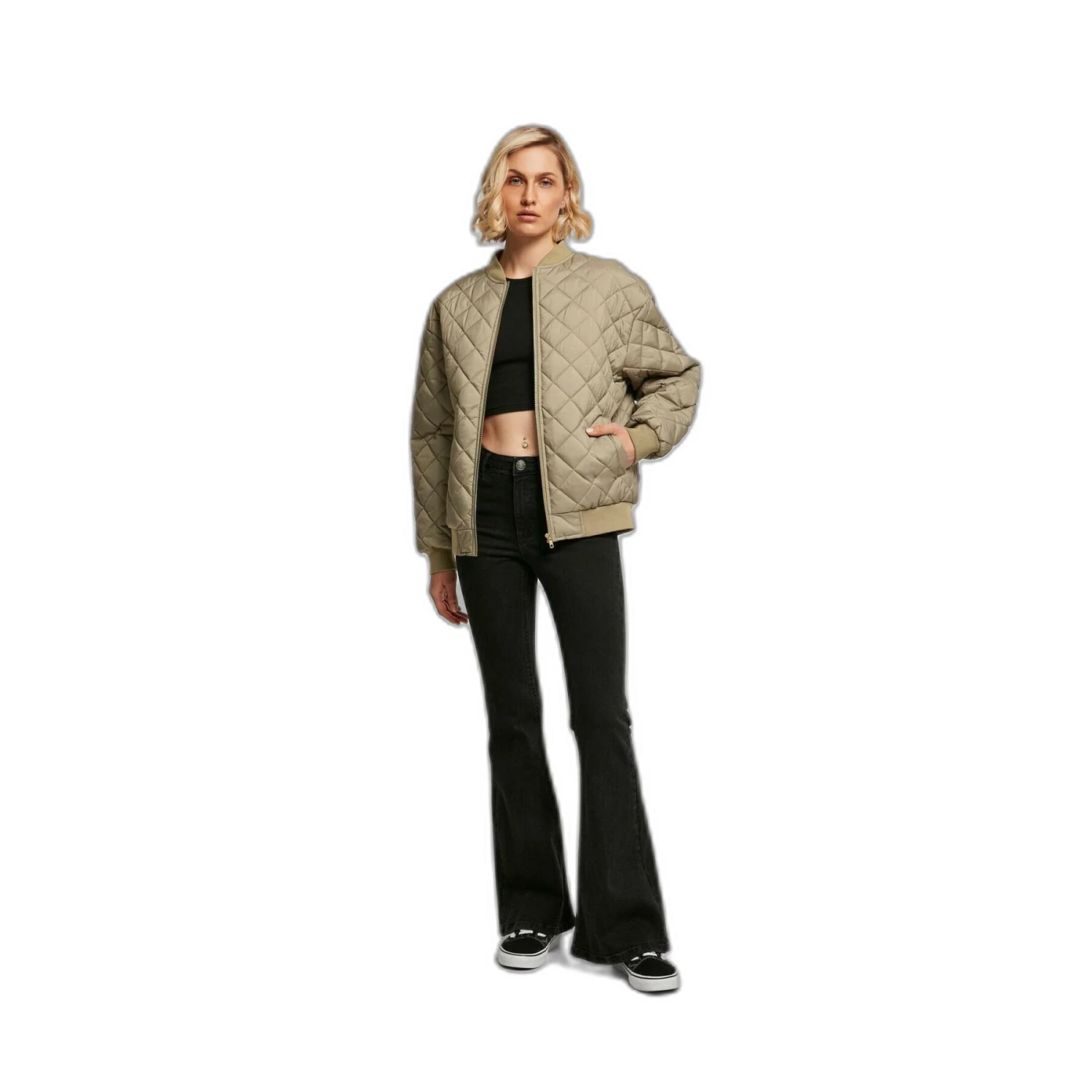 Bombers Donna Trapuntata Urban Classics Oversized Diamond 2 Bombers Donna Trapuntata Urban Classics Oversized Diamond - immagine 2