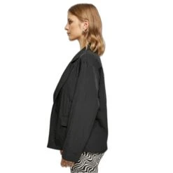Blazer Donna Oversize In Nylon Increspato Urban Classics -Trussardi Negozio urban classics tb5049 00007 1