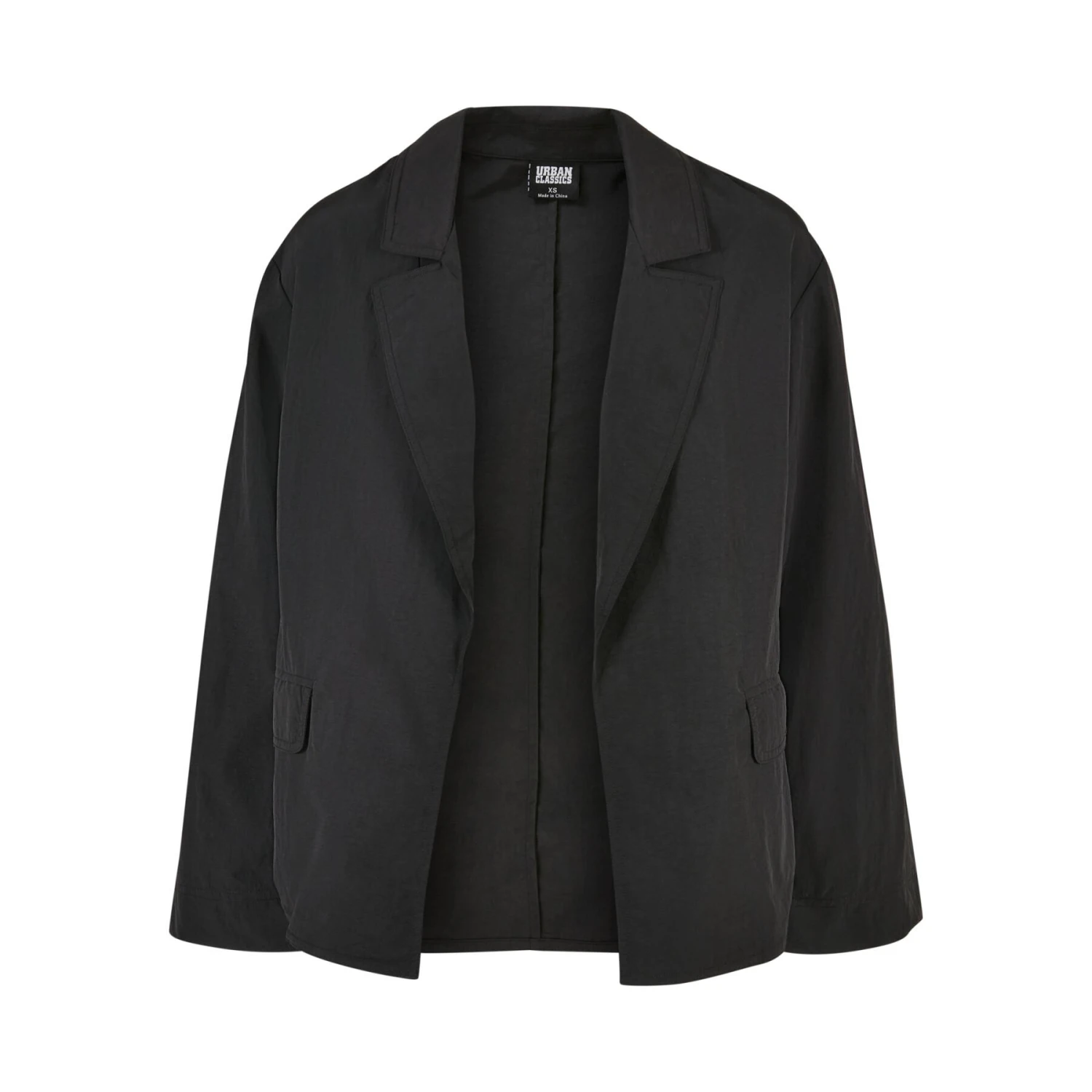 Blazer Oversize Da Donna In Nylon Increspato Urban Classics GT 1 Blazer Oversize Da Donna In Nylon Increspato Urban Classics GT