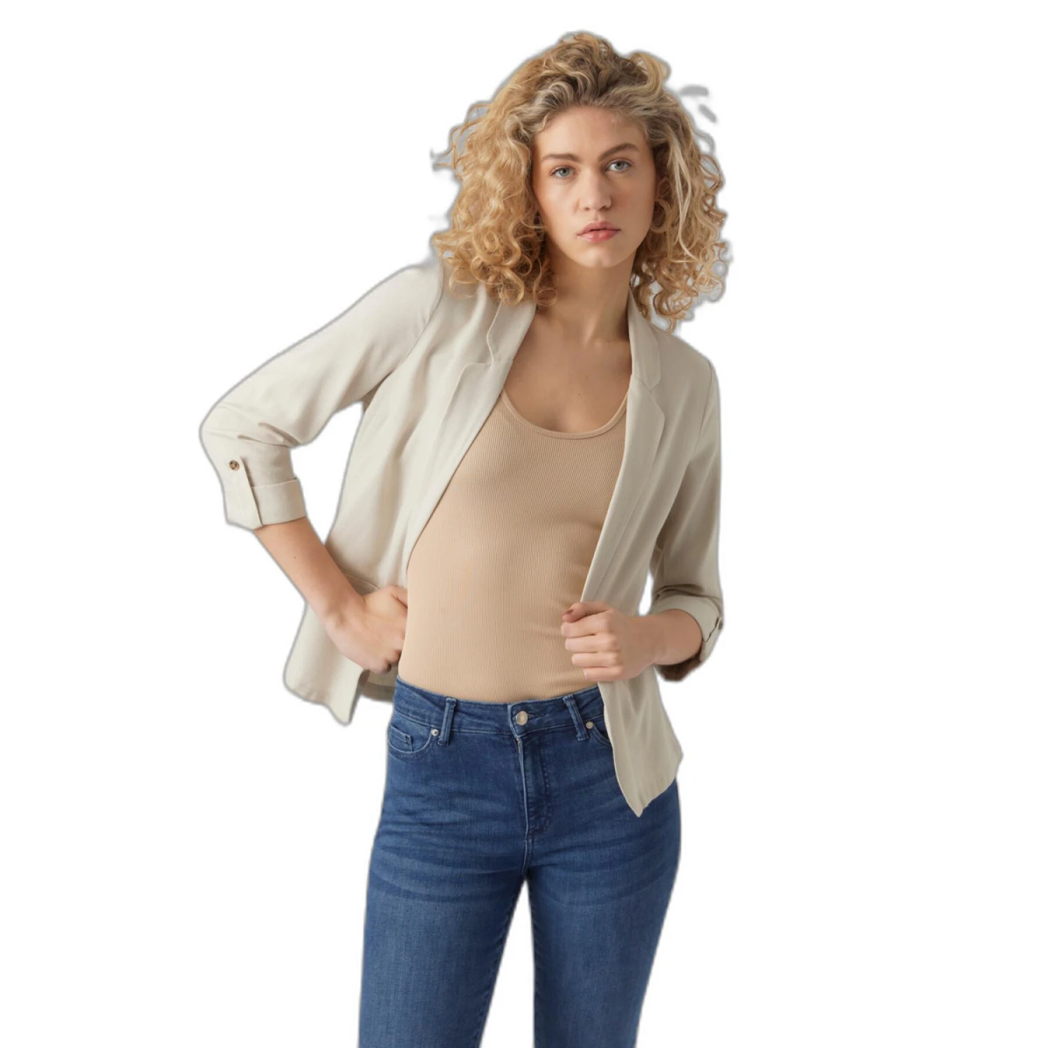 Blazer 3/4 Donna Vero Moda Jesmilo Loose 2 Blazer 3/4 Donna Vero Moda Jesmilo Loose - immagine 2